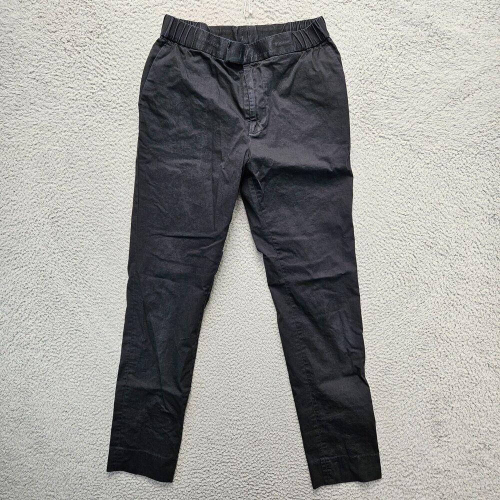 L'Estrange‎ Pants Womens Size Medium Black Tapered Leg Pull On Chino